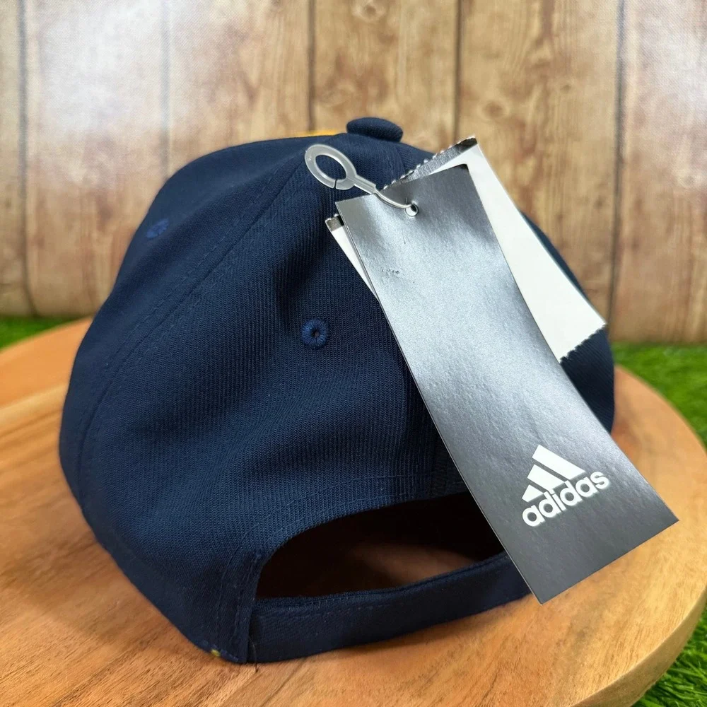 Adidas St. Louis Blues Hat Mens One Size Yellow Navy Blue Structured Adjustable